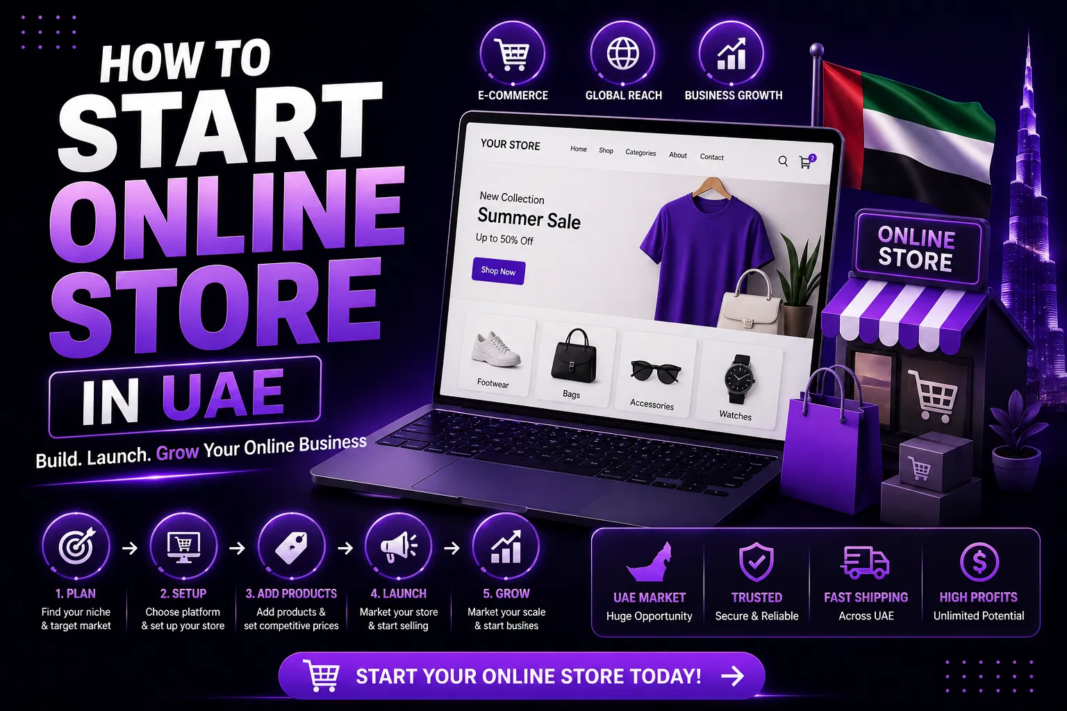 How to Start an Online Store in UAE (2026 Guide)
